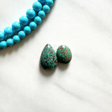 Small Bamboo Green Mixed Bamboo Mountain Turquoise, Set of 2 Background
