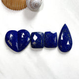 Medium Deep Blue Mixed Lapis Lazuli, Set of 5 Background