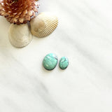Small Faint Green Freeform Yungai Turquoise, Set of 2 Background