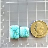 Large Sky Blue Bar Sonora Turquoise, Set of 2 Dimensions