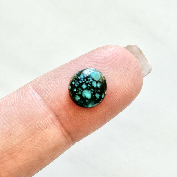 Small Sky Blue Round Lander Blue Turquoise Background