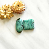 Large Mint Green Mixed Crescent Lake Variscite, Set of 2 Background