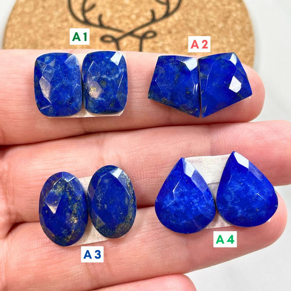 3. Medium Oval Lapis Lazuli, Set of 2 - 110824