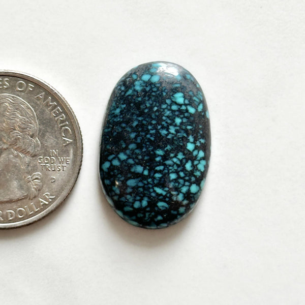 Large Ocean Blue Oval Lander Blue Turquoise Dimensions