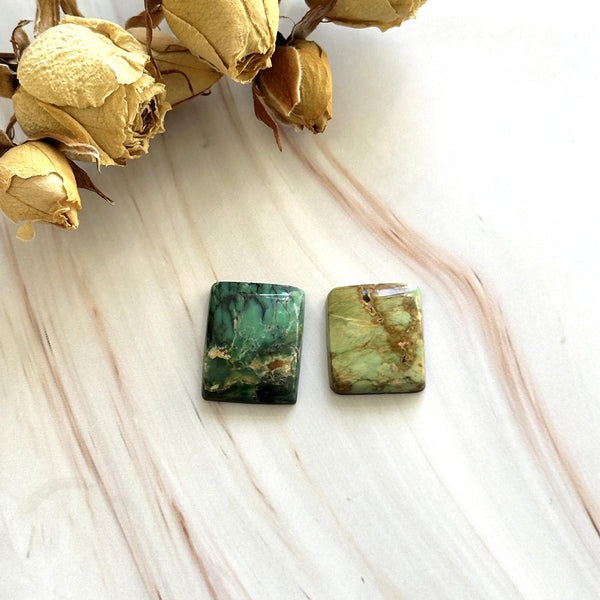 Large Mixed Bar Crescent Lake Variscite, Set of 2 Background