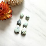 Small Light Yellow Mixed Crescent Lake Variscite, Set of 6 Background