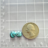 Small Ocean Blue Round Yungai Turquoise, Set of 2 Dimensions