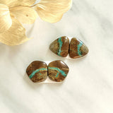 Medium Sky Blue Mixed Royston Turquoise, Set of 4 Background