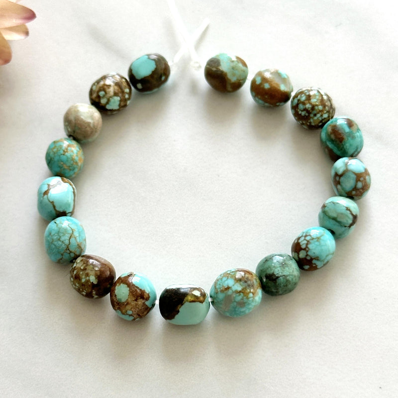 Sky Blue Fox Turquoise Nugget Beads Dimensions