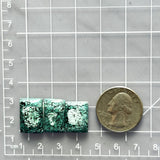 Medium Ocean Blue Bar Yungai Turquoise, Set of 3 Dimensions