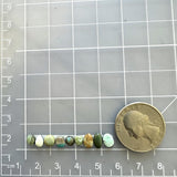 Small Mixed Mixed Mixed Turquoise, Set of 9 Dimensions