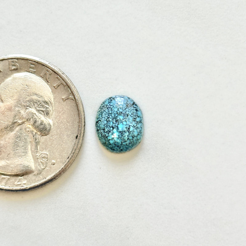 Small Sky Blue Oval Lander Blue Turquoise Dimensions