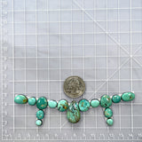 Small Mixed Mixed Mixed Turquoise, Set of 15 Dimensions