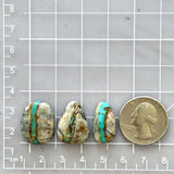 Medium Sky Blue Mixed Royston Turquoise, Set of 3 Dimensions