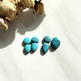 Small Sky Blue Mixed Kingman Turquoise, Set of 7 Background
