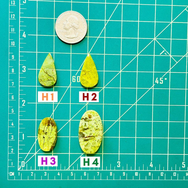 1. Large Teardrop Green Opal - 051424