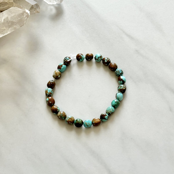 Sky Blue Number 8 Turquoise Smooth Nugget Beads Background