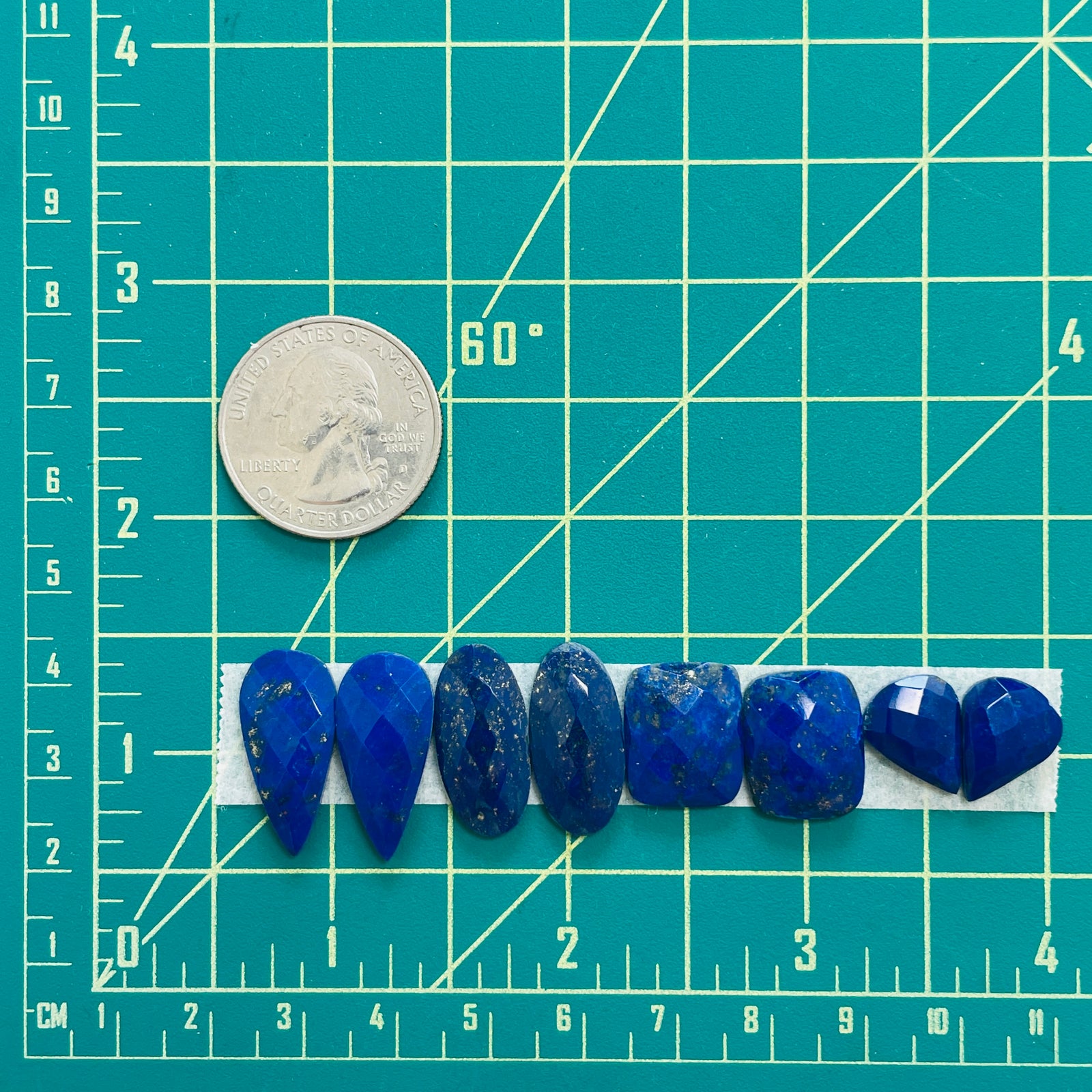 Small Deep Blue Mixed Lapis Lazuli, Set of 8 - Turquoise Moose