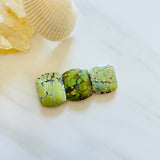 Large Lime Green Barrel Mixed Turquoise, Set of 3 Background
