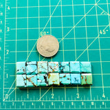 Small Mixed Bar Mixed Turquoise, Set of 14 Dimensions