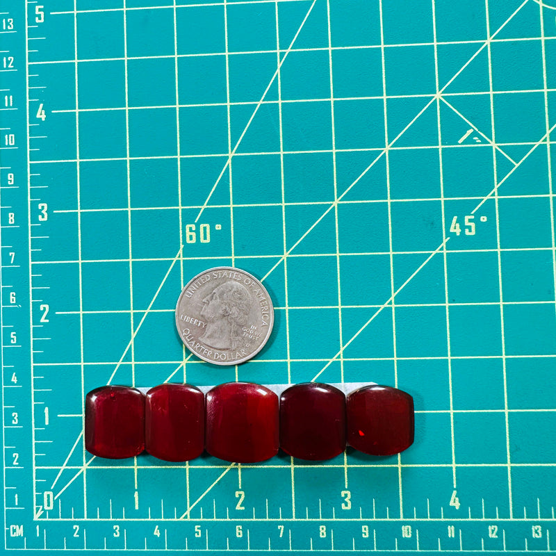 Medium Red Barrel Rosarita, Set of 5 Dimensions