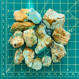 Sky Blue Rough Natural Number 8 Turquoise Chunks Dimensions