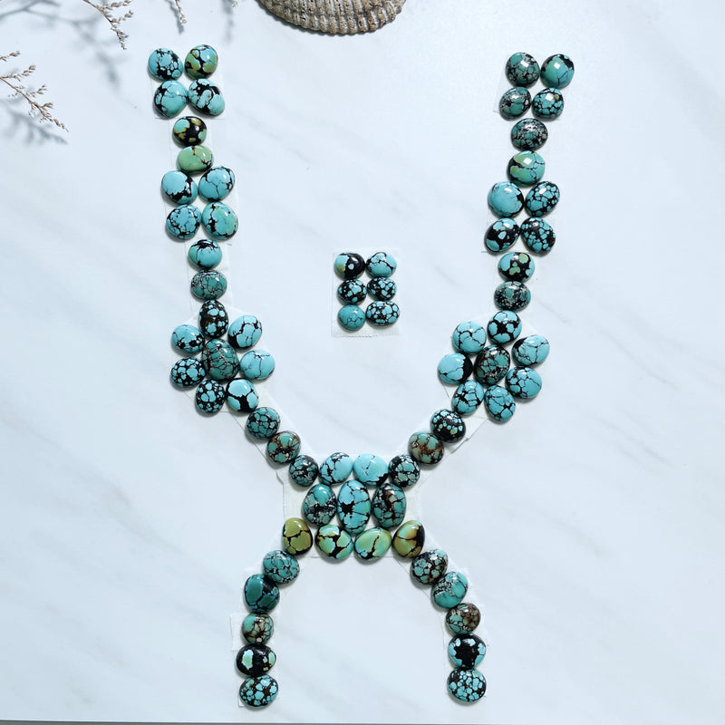Small Mixed Mixed Yungai Turquoise, Set of 71 Background