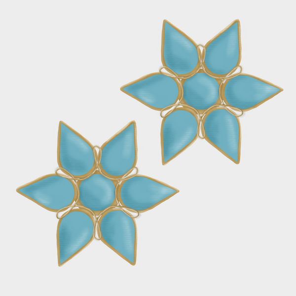 Design-ready Presets - Sonoran Gold Floral Studs Background