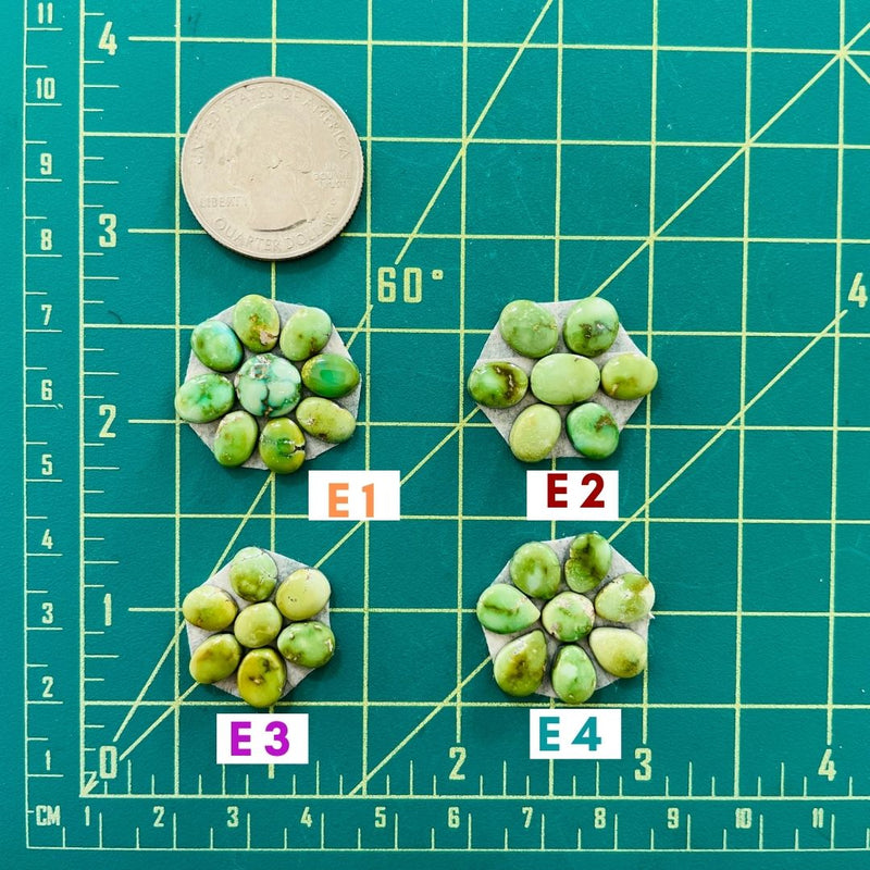 3. Small Mixed Sonoran Lime, Set of 7 - 041423