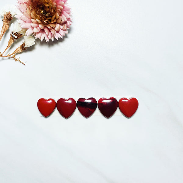 Medium Red Heart Rosarita, Set of 5 Background