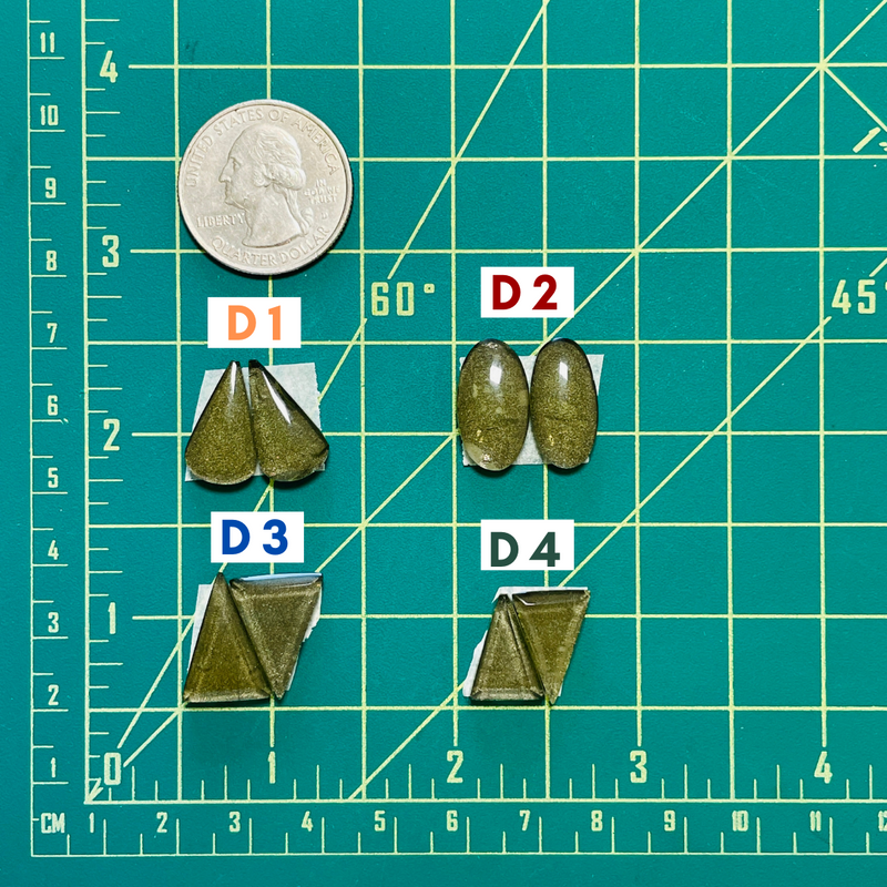 3. Medium Triangle Rosarita, Set of 2 - 060223