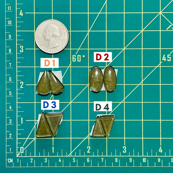 4. Medium Triangle Rosarita, Set of 2 - 060223