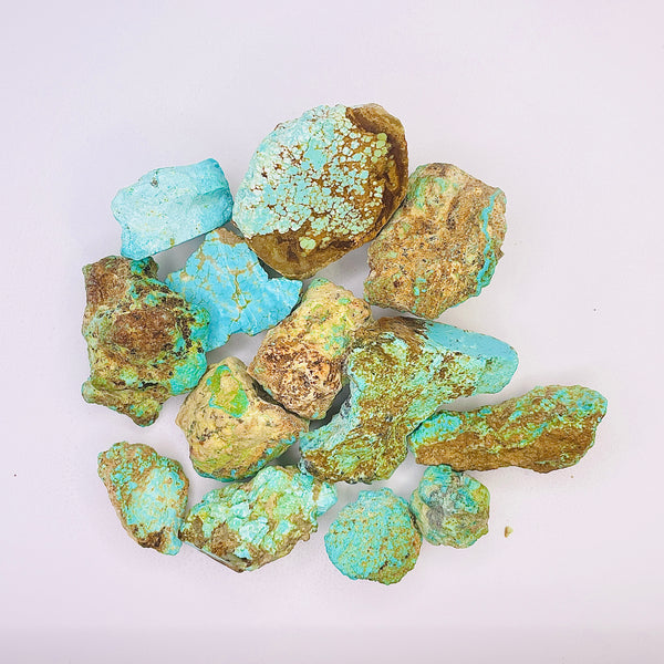 Sky Blue Rough Natural Number 8 Turquoise Chunks Background