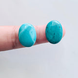 12x16mm Oval Yungai Turquoise Cabochons, Set of 1