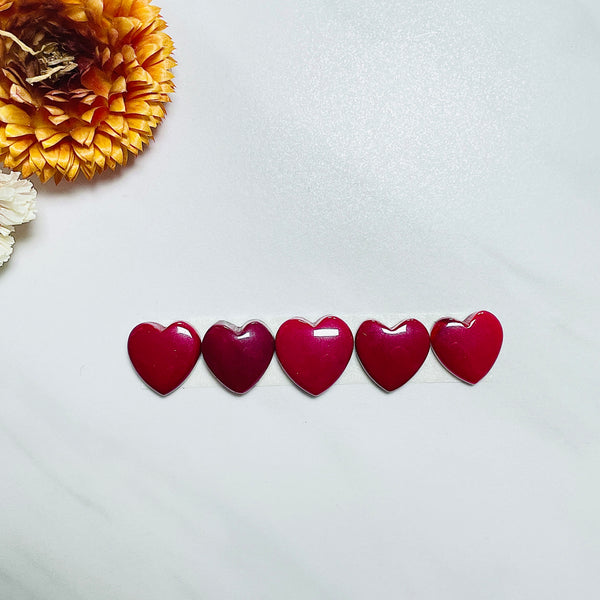 Medium Red Heart Rosarita, Set of 5 Background