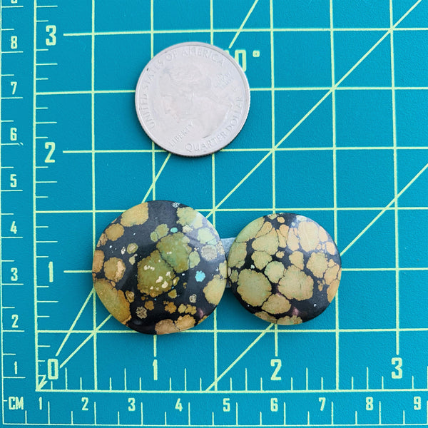 Large Earth Brown Round Treasure Mountain, Set of 2 Dimensions