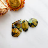 Large Royal Orange Mixed Treasure Mountain Turquoise, Set of 4 Background