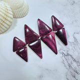 Large Purple Triangle Spiny Oyster, Set of 8 Background
