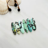 Large Mixed Surfboard Mixed Turquoise, Set of 6 Background