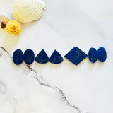 Small Deep Blue Mixed Lapis Lazuli, Set of 8 Background