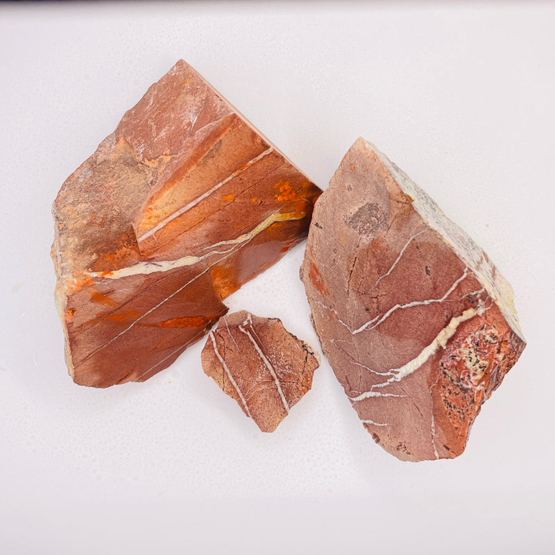 Red Rough Natural White Buffalo Turquoise Chunks Background