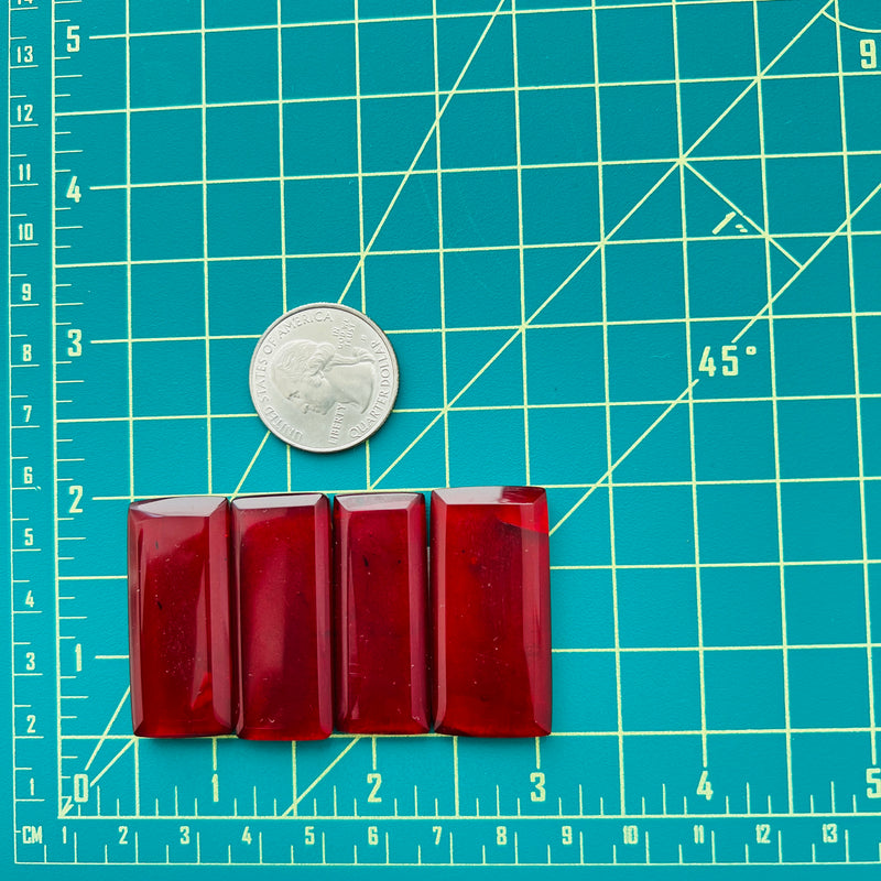 Large Red Bar Rosarita, Set of 4 Dimensions