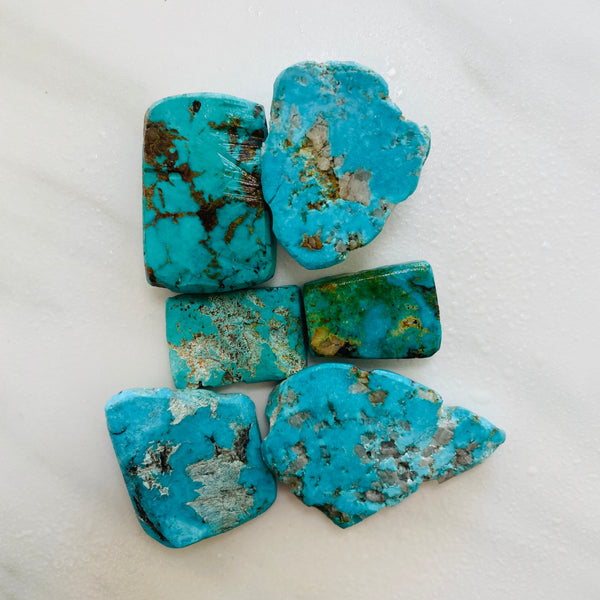 Ocean Blue Rough Natural Yungai Turquoise Slabs Background