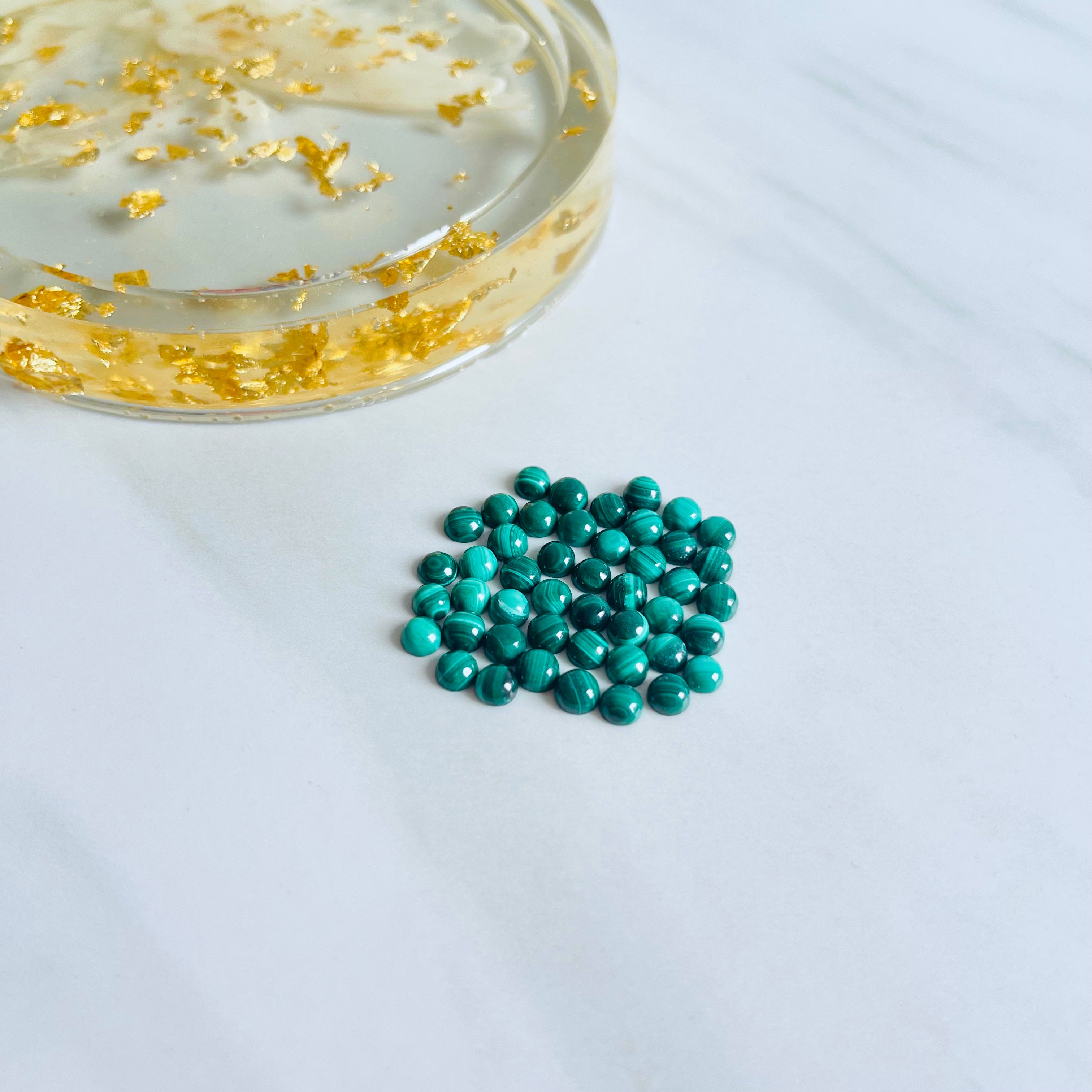 Authentic Calibrated Turquoise Cabochon 4x4mm – Turquoise Moose