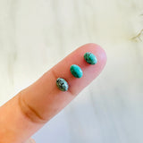 4x6mm Oval Green Egyptian, Set of 10