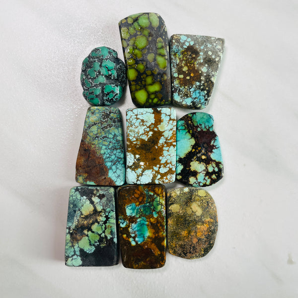 Mixed Rough Natural Mixed Turquoise Slabs Dimensions