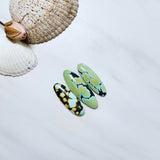 Large Mixed Surfboard Mixed Turquoise, Set of 3 Background
