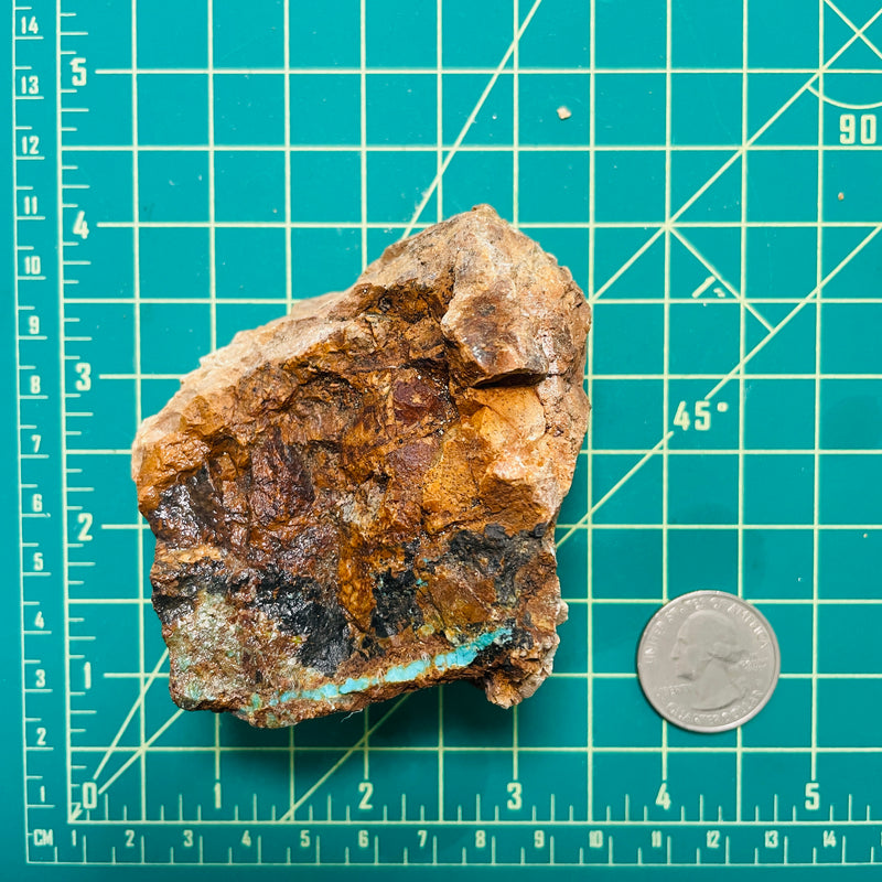 Earth Brown Rough Natural Royston Turquoise Chunk Extra