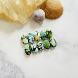 Small Mixed Oval Mixed Turquoise, Set of 10 Background