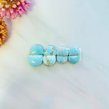 Small Sky Blue Half Moon Sand Hill Turquoise, Set of 8 Background
